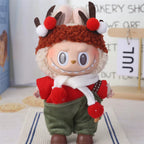 Get Festive with Our 15/17Cm Labubu Doll Christmas Outfit! 🎄🦌 Perfect Unique Gift for the Holidays!